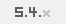 Version PHP 5.4.x
