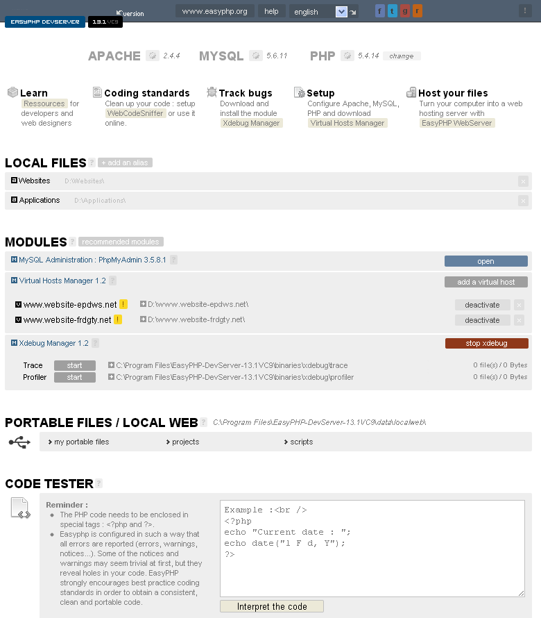 EasyPHP 16.1.1 full